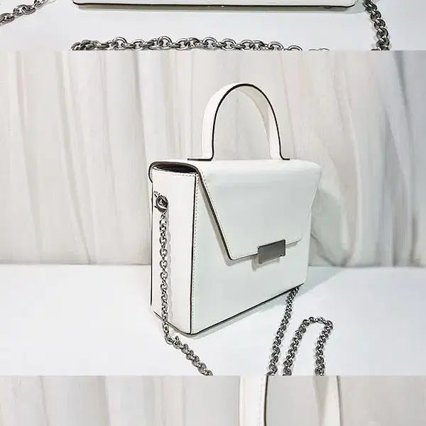 [BUNJANG] Demellier Leather Letter Bag White / 드메리엘 레터백