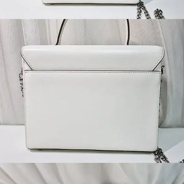 [BUNJANG] Demellier Leather Letter Bag White / 드메리엘 레터백