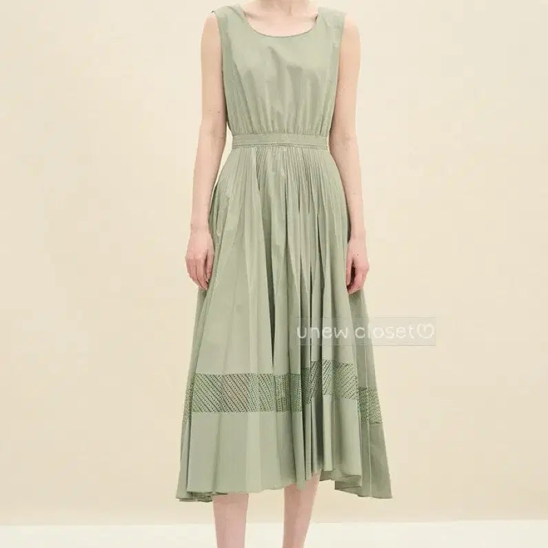 [BUNJANG] TIME Pleated Long Dress / TIME 타임 플리츠 롱 원피스