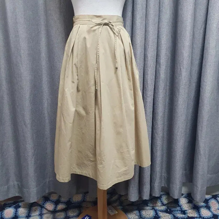 [BUNJANG] Beige Crinkled Skirt / S베이지 바스락 스커트