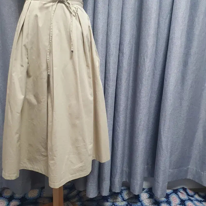 [BUNJANG] Beige Crinkled Skirt / S베이지 바스락 스커트