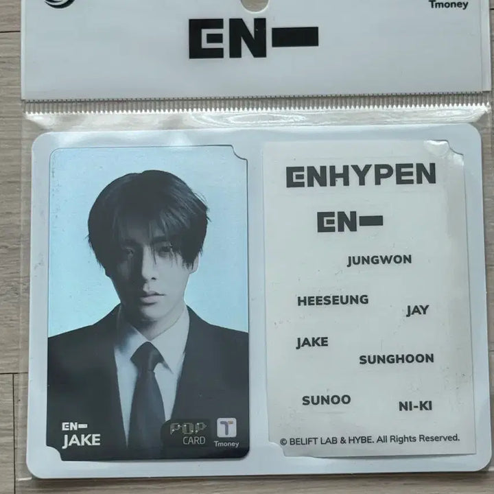 [BUNJANG] Enhypen Tmoney Jake Photocard (Sealed) / 미개봉) 엔하이픈 티머니 제이크