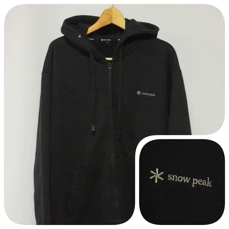 [BUNJANG] Snow Peak Black Hooded Zip-Up Jacket Men&