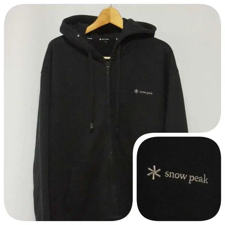 [BUNJANG] Snow Peak Black Hooded Zip-Up Jacket Men&