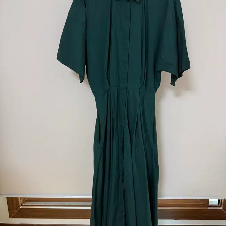 [BUNJANG] Norma Kamali Green Cotton Long Dress / NORMA KAMALI 그린 코튼 원피스