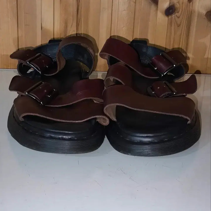 [BUNJANG] Dr. Martens Gryphon Leather Sandals / UK9 280mm 닥터마틴 그리폰 브라운 가죽 샌들