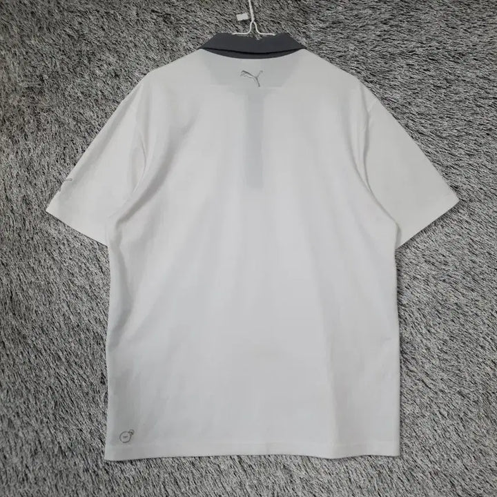 [BUNJANG] Puma White Color Block Short Sleeve Polo Shirt / 푸마 puma 화이트 배색 반팔 카라티 1001212