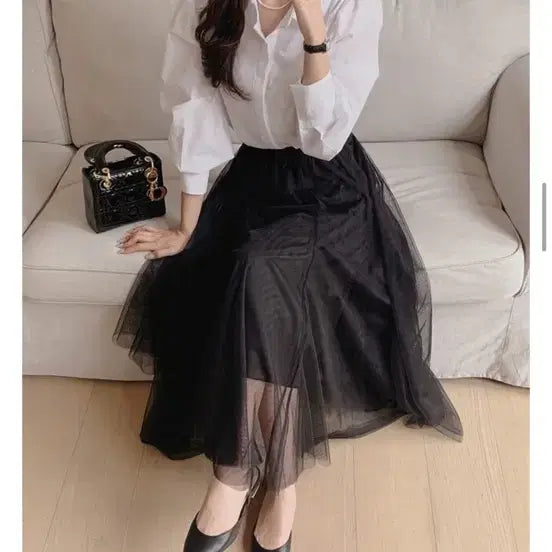 [BUNJANG] White Shirt Blouse / 화이트셔츠브라우스새제품44-66