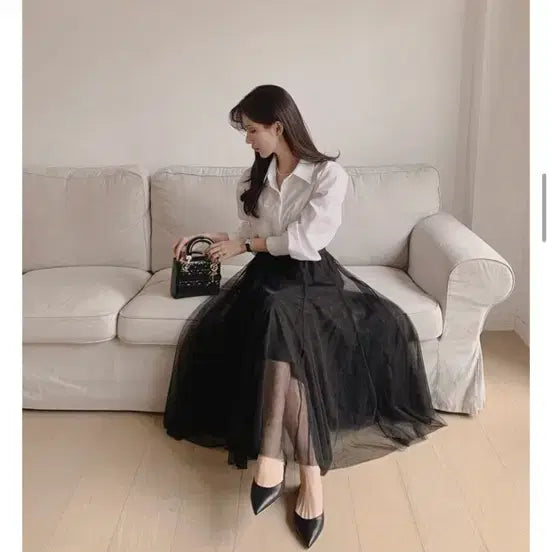 [BUNJANG] White Shirt Blouse / 화이트셔츠브라우스새제품44-66