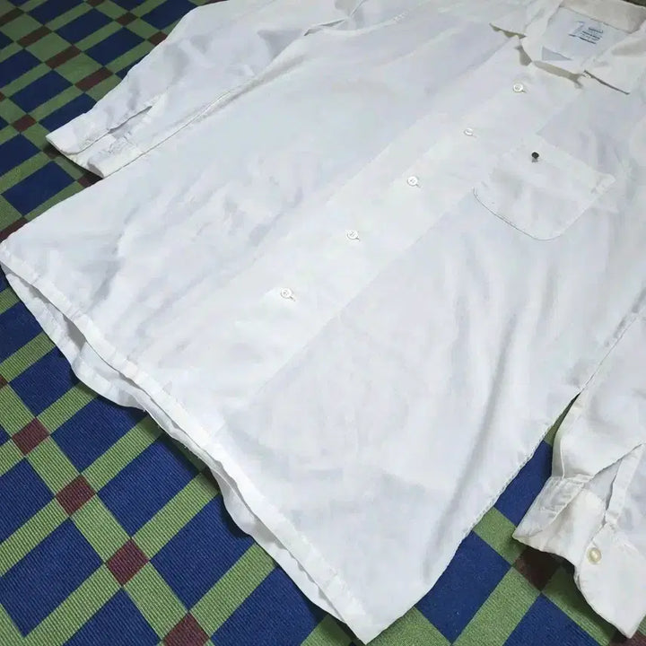 [BUNJANG] 60s JC Penney Towncraft Open Collar Shirt (USA Made) / 60s JC Penney 타운크래프트 오픈카라 셔츠(USAmade)