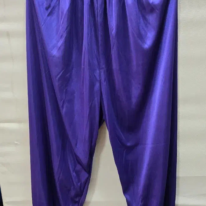 [BUNJANG] Purple Glossy Lace Pajama Pants / 퍼플 광택 레이스 잠옷 바지
