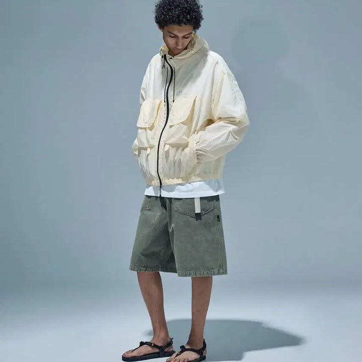 [BUNJANG] Moif Wide M35 Shorts Olive / 모이프 와이드 m35 쇼츠