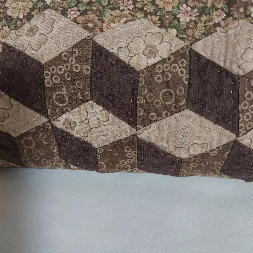 [BUNJANG] Patchwork Quilted Floral Mini Shoulder Bag / 패치워크 퀼트 꽃무늬 숄더백 미니