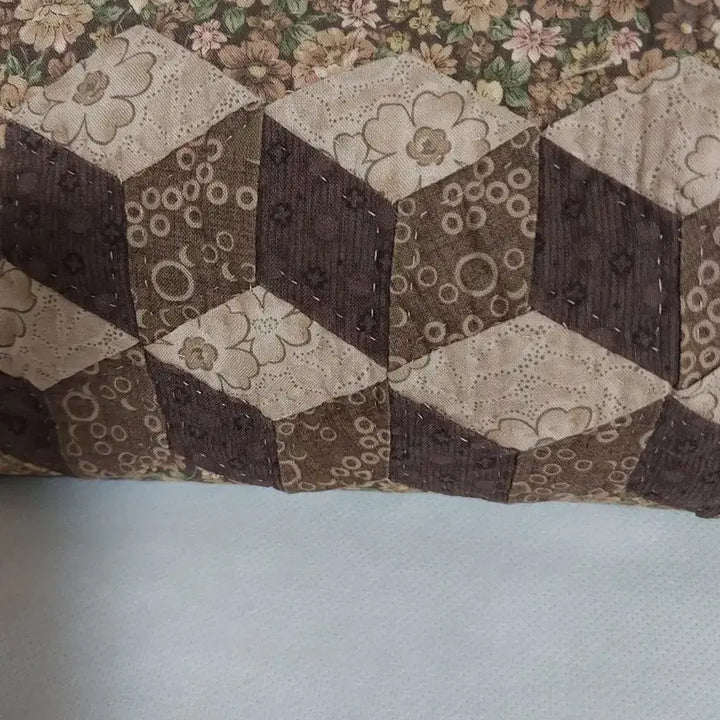 [BUNJANG] Patchwork Quilted Floral Mini Shoulder Bag / 패치워크 퀼트 꽃무늬 숄더백 미니