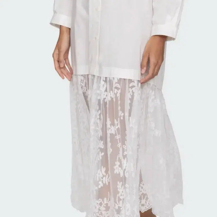 [BUNJANG] Sea New York White Lace Long Dress / Sea 뉴욕 화이트 레이스 롱 원피스