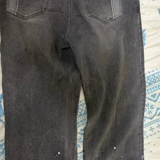 [BUNJANG] Maison Minead Black Denim Pants / 메종미내드 흑청 바지