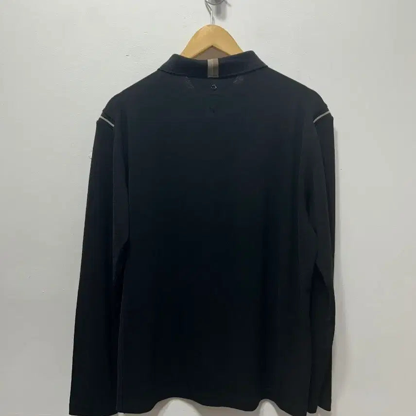 [BUNJANG] Millet Black Long-Sleeve Polo Shirt XL / 밀레 검정색 긴팔 폴로티 XL