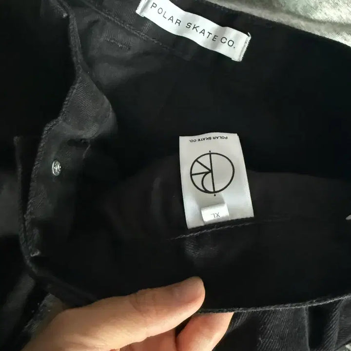 [BUNJANG] Polar Skate Big Boy Pants Peach Black / [XL] 폴라스케이트 빅 보이 팬츠 피치 블랙