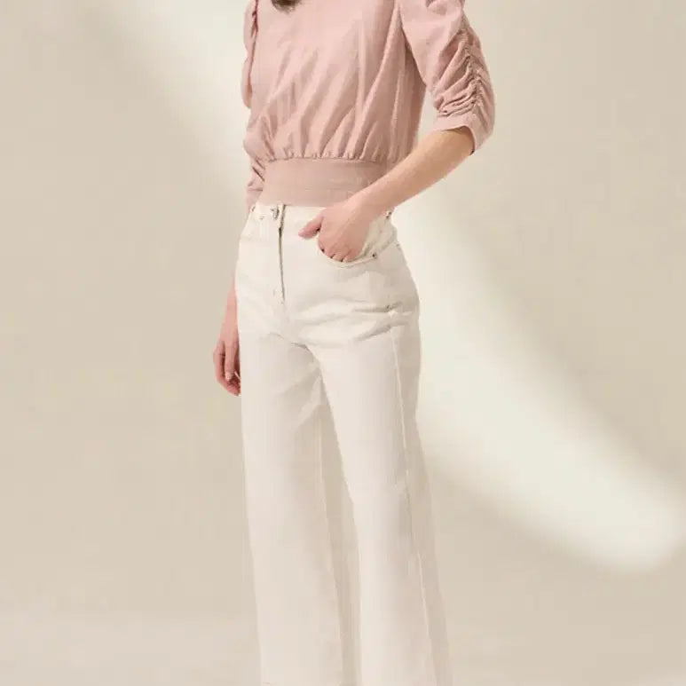 [BUNJANG] Mine Krinkle Blouse Size 82 / 2025 마인 크링클 블라우스 한섬