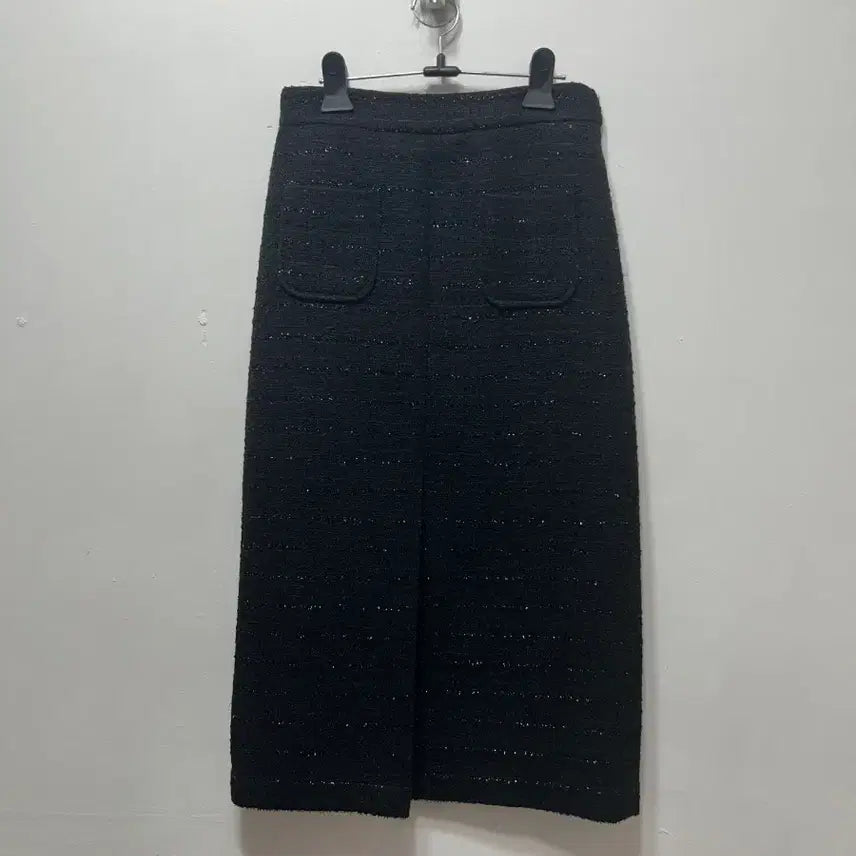[BUNJANG] Black Tweed H-Line Skirt / 블랙 트위드 H라인 스커트 F