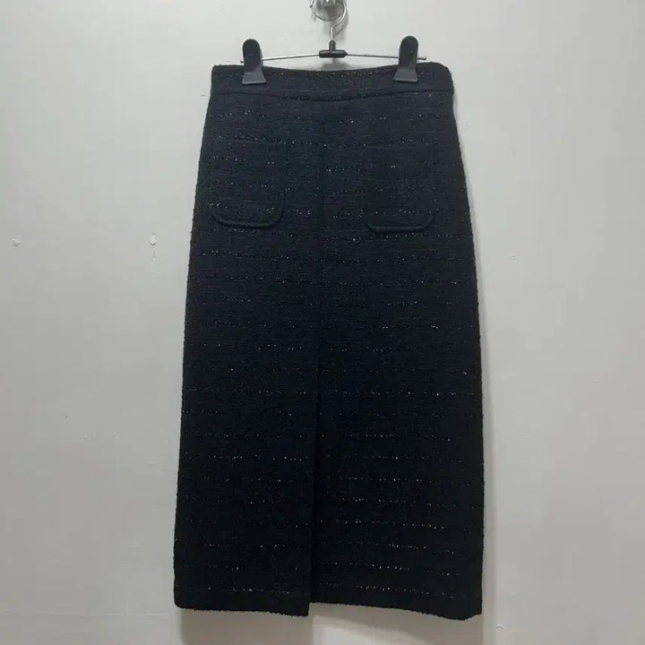 [BUNJANG] Black Tweed H-Line Skirt / 블랙 트위드 H라인 스커트 F