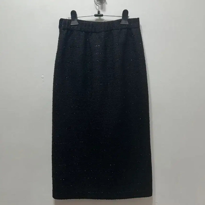 [BUNJANG] Black Tweed H-Line Skirt / 블랙 트위드 H라인 스커트 F