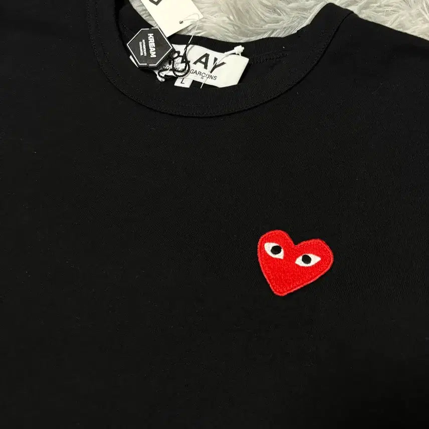 [BUNJANG] Comme des Garçons Black Cotton Short Sleeve T-Shirt / 꼼데가르송 반팔 새상품