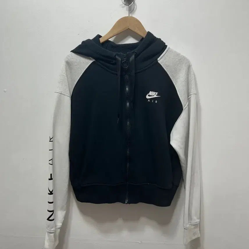[BUNJANG] Nike Air Full-Zip Hoodie Black/White XL / 나이키 에어 블랙/화이트 후드집업 XL