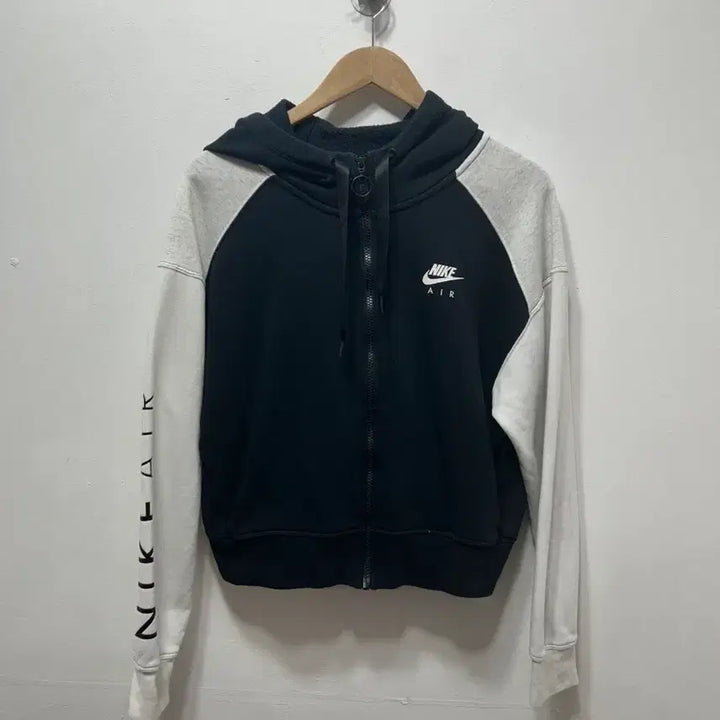 [BUNJANG] Nike Air Full-Zip Hoodie Black/White XL / 나이키 에어 블랙/화이트 후드집업 XL