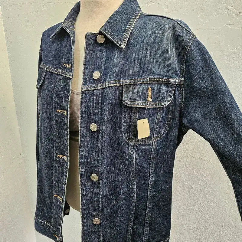 [BUNJANG] SISLEY Navy Cotton 100% European Import Jacket (Women&