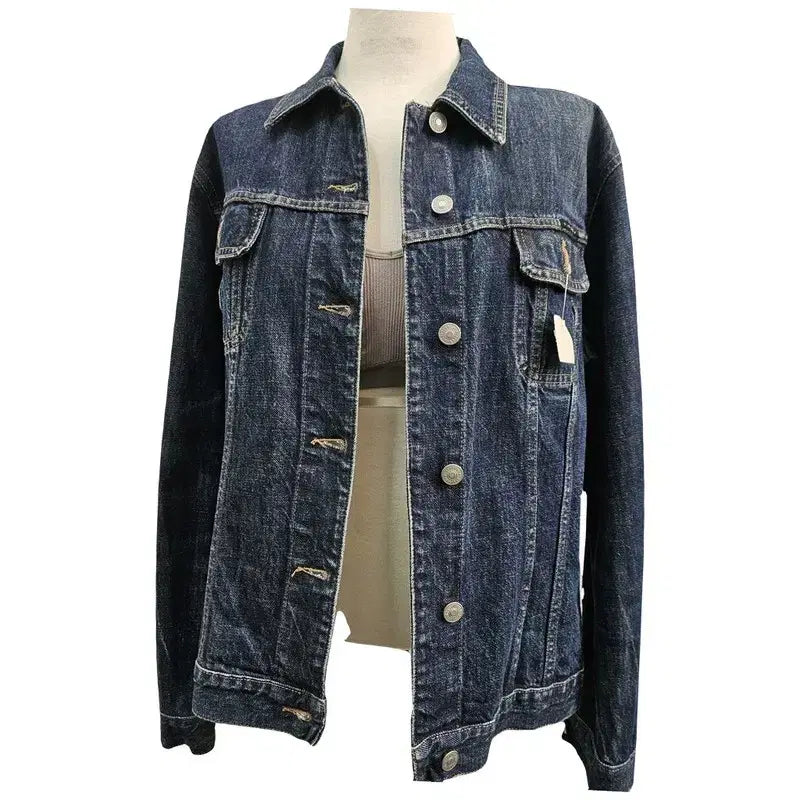 [BUNJANG] SISLEY Navy Cotton 100% European Import Jacket (Women&