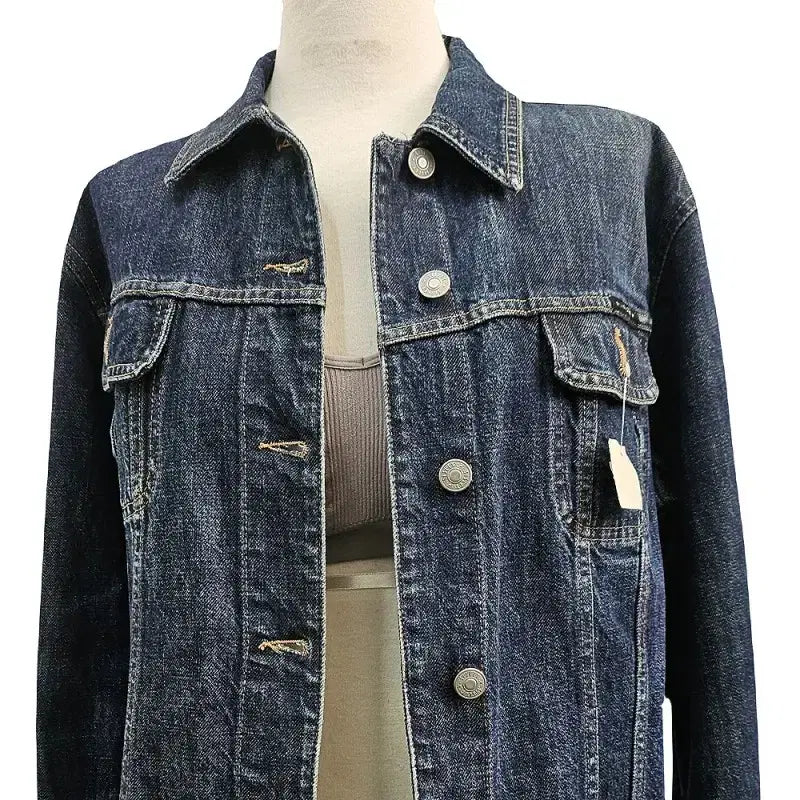 [BUNJANG] SISLEY Navy Cotton 100% European Import Jacket (Women&