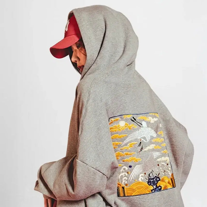 [BUNJANG] Haeulryang Double Crane Chest Armor Hooded Jacket / Denim Jacket / 하을량 쌍학흉배 후드/자켓 양도합니다