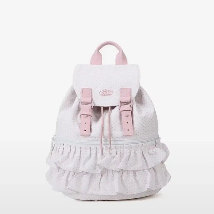 [BUNJANG] Banwork Frill Shirring Backpack Pink / 새상품) 반워크 프릴 셔링 백팩 핑크 분홍