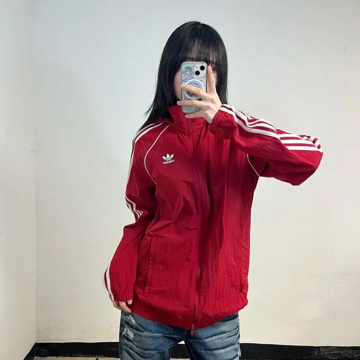 [BUNJANG] Adidas Originals Trefoil Windbreaker Jacket / 아디다스 오리지널 트레포일 바람막이