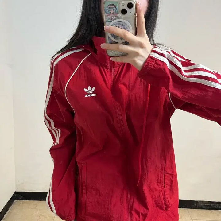 [BUNJANG] Adidas Originals Trefoil Windbreaker Jacket / 아디다스 오리지널 트레포일 바람막이