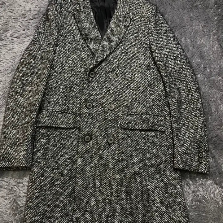 [BUNJANG] Solid Homme Wool Blend Half Coat (Gray) / [[L, A급] 솔리드 옴므/우영미 모직 하프 코트
