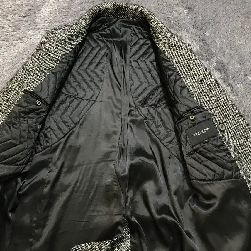 [BUNJANG] Solid Homme Wool Blend Half Coat (Gray) / [[L, A급] 솔리드 옴므/우영미 모직 하프 코트