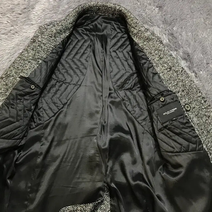 [BUNJANG] Solid Homme Wool Blend Half Coat (Gray) / [[L, A급] 솔리드 옴므/우영미 모직 하프 코트