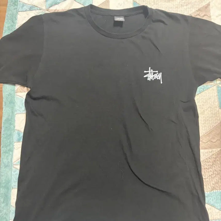 [BUNJANG] Stussy Basic Logo Short Sleeve T-Shirt Black L / 스투시 기본 로고 반팔 블랙 판매