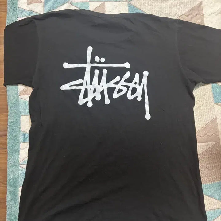 [BUNJANG] Stussy Basic Logo Short Sleeve T-Shirt Black L / 스투시 기본 로고 반팔 블랙 판매