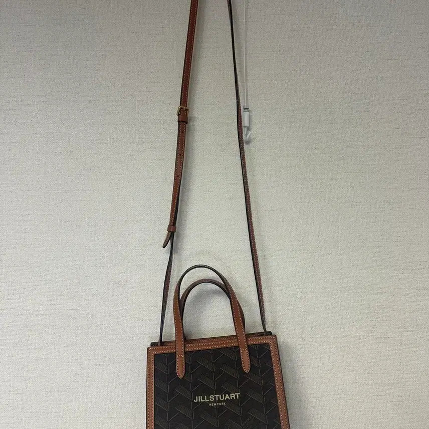 [BUNJANG] JILLSTUART Brown Pattern Mini Crossbody Bag / 질스튜어트 브라운 패턴 미니 크로스백