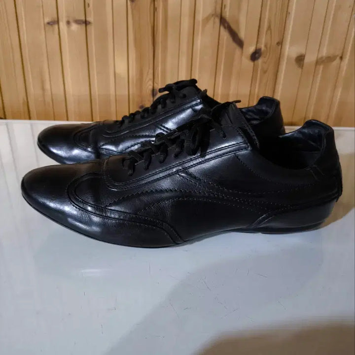 [BUNJANG] Louis Vuitton Low-Cut Black Leather Driving Sneakers / 8.5 275mm 루이비통 로우컷 블랙 레더 드라이빙 스니커즈