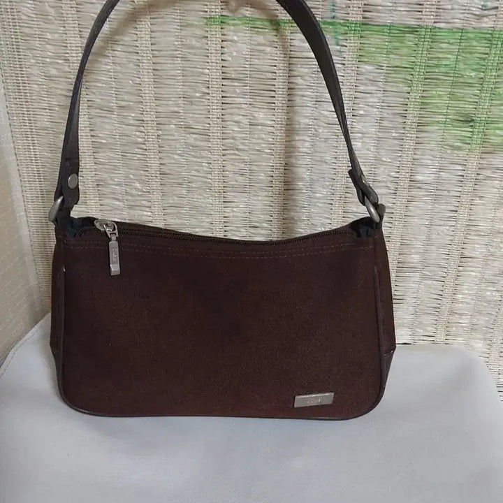 [BUNJANG] Brown Suede Mini Shoulder Bag / 브라운 스웨이드 미니 숄더백