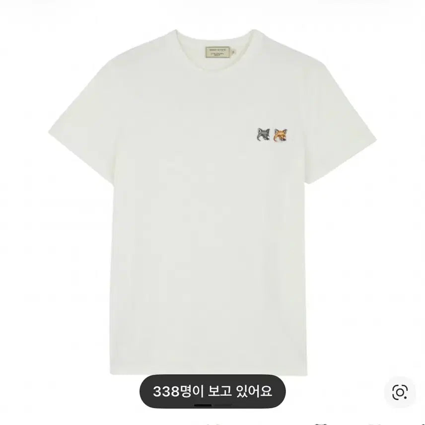 [BUNJANG] Maison Kitsuné Double Fox Short Sleeve T-Shirt / 메종키츠네 더블폭스 반팔 공용s