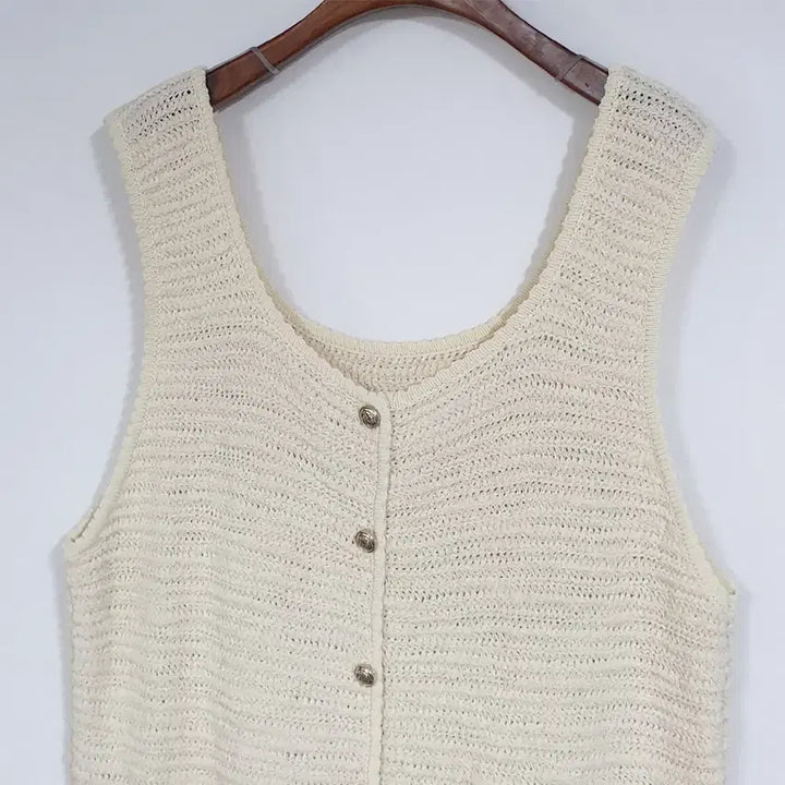 [BUNJANG] SHES MISS 25SS Ivory Knit Vest / SHES MISS 25년SS 니트베스트