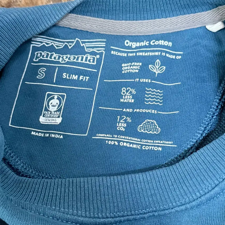 [BUNJANG] Patagonia P-6 Logo Organic Slim Fit Sweatshirt / 파타고니아 P-6 로고 오가닉 슬림핏 스웨트셔츠 S
