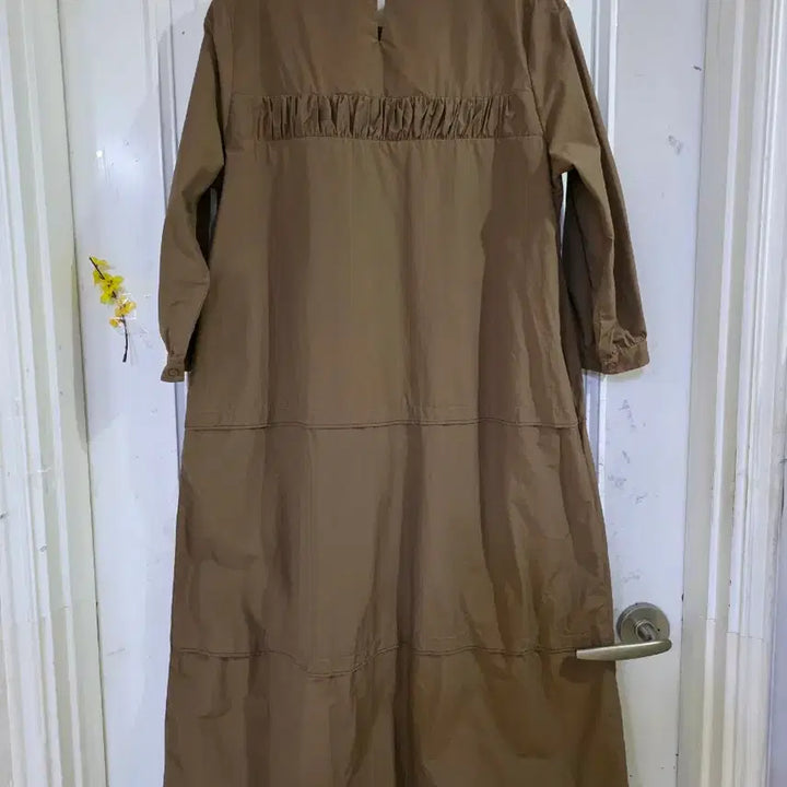 [BUNJANG] Chiffon 7-Sleeve Long Dress / 봄 여름 귀여운 디자인이쁜 고급스러운 칠부 바스락. 롱원피스 가슴단면54