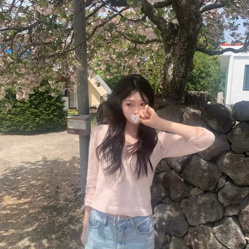 [BUNJANG] LaFiliere Betty Knit Pink / 새상품 택0, 라플리에 베티 니트 핑크