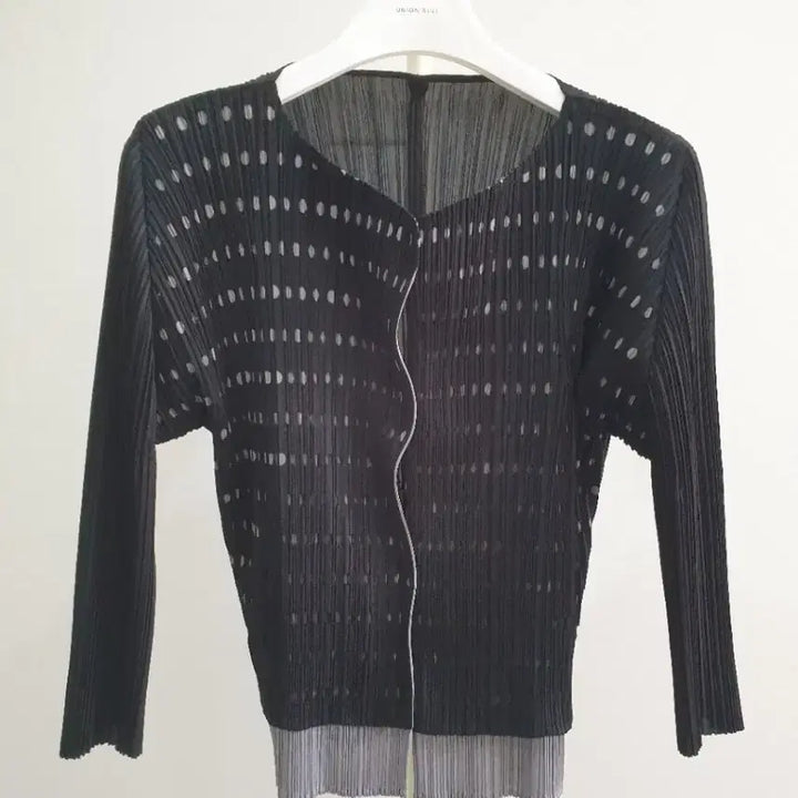 [BUNJANG] Issey Miyake Pleats Please Cardigan Black / 이세이미야케 플리츠플리즈 가디건